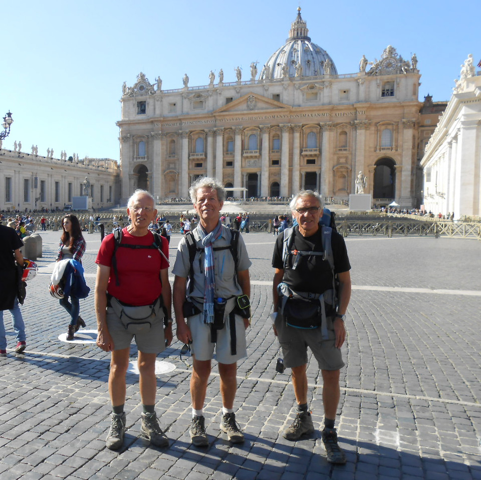 Jacques Lepoutre et ses amis sont arrivés à Rome au profit de L'Arche